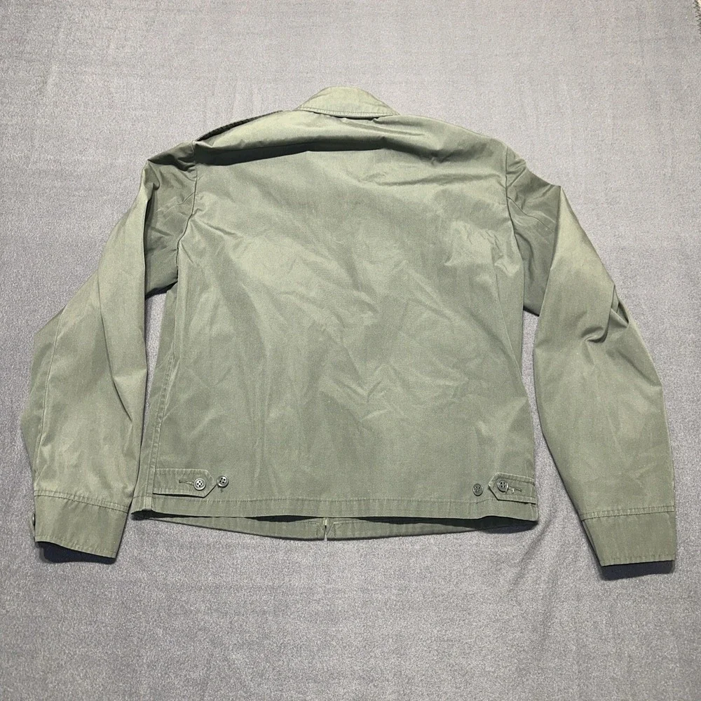 VINTAGE 70s  AG-274 MILITARY GREEN WATER REPELLENT JACKET SIZE 40 TALL